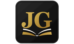 Jerry G. Books logo with JG initials for author Jerry Gutierrez